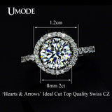 Cubic Zirconia Engagement Wedding Ring UR0012