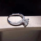 CC Women's Rings 1.25ct CZ Wedding Jewelry Engagement Bague Drop CC1628