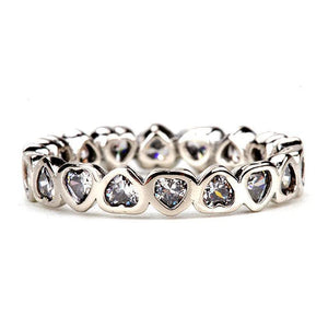 Vintage Heart To Heart Blackened Oxidation Ring