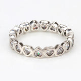 Vintage Heart To Heart Blackened Oxidation Ring