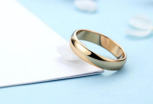 Classic Couple Wedding Rings 18K 4mm Width Engagement Jewelry Gift