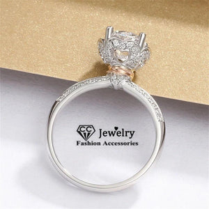 Zirconia Stone Bridal Wedding Engagement Ring