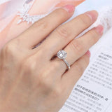 Zirconia Stone Bridal Wedding Engagement Ring