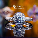 CZ Stone CC Rings for Women Bridal Wedding Party Accessory