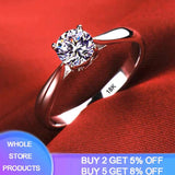 Women's Dainty CZ Ring Tibetan Silver Wedding Bands