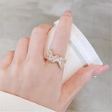 High Temperament Bow Ins Female Ring Wedding Jewelry