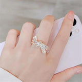 High Temperament Bow Ins Female Ring Wedding Jewelry