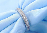Crystal Zircon Tail Ring - Silver Wedding Party Finger Ring for Women