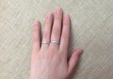 Crystal Zircon Tail Ring - Silver Wedding Party Finger Ring for Women