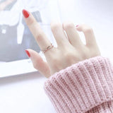 Micro-set Zircon Cross Ring 3-Color Titanium Steel Wedding Charm Jewelry (GR244)