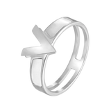 Vintage Shell V Ring Stainless Steel Titanium Engagement Wedding Rings
