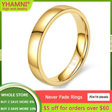 4mm Stainless Steel Couple Wedding Band Rings