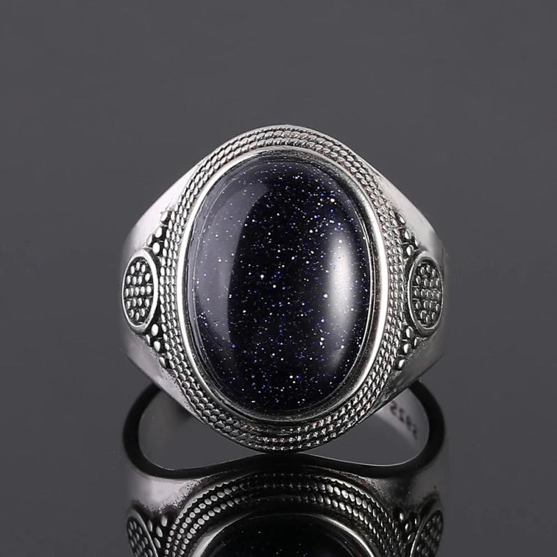 Vintage Sandstone Wedding Ring Punk Style Female Party Anniversary Gift