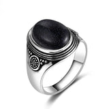 Vintage Sandstone Wedding Ring Punk Style Female Party Anniversary Gift
