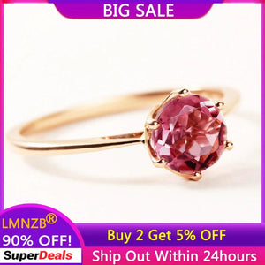 Red Crystal Ruby Ring Tibetan Silver Wedding Jewelry Women