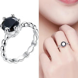 Silver Plated Heart Love Ring for Women, Stackable Forever Ring
