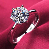 Tibetan Silver Rings for Women CZ Engagement Wedding Band