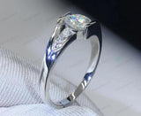 Tibetan Silver Finger Rings For Women Romantic Engagement Jewelry Gift