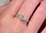 Tibetan Silver Finger Rings For Women Romantic Engagement Jewelry Gift