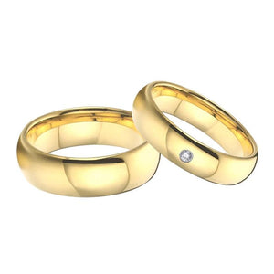 Classic Tungsten Carbide Wedding Rings Set 4/6/8/10mm
