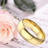 Classic Tungsten Carbide Wedding Rings Set 4/6/8/10mm