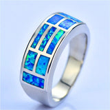 Minimalist Opal Stone Ring for Women Classic Bridal Engagement Ring
