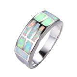 Minimalist Opal Stone Ring for Women Classic Bridal Engagement Ring