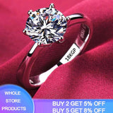 Never Fade Ring Round Zircon CZ Stone Wedding Bands Women
