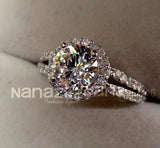 Tibetan Silver Wedding Band Ring with Cubic Zircon - Women's Jewelry