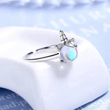 Real Tibetan Silver Unicorn Rings for Girls, Charm Jewelry