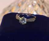 Sparkling Cubic Zirconia Wedding Rings for Women