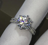 Tibetan Silver Zirconia Rings for Women