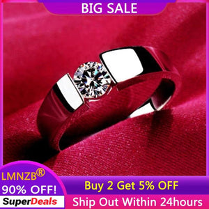 Tibetan Silver Rings 5A Zirconia Wedding Bands Bride Jewelry