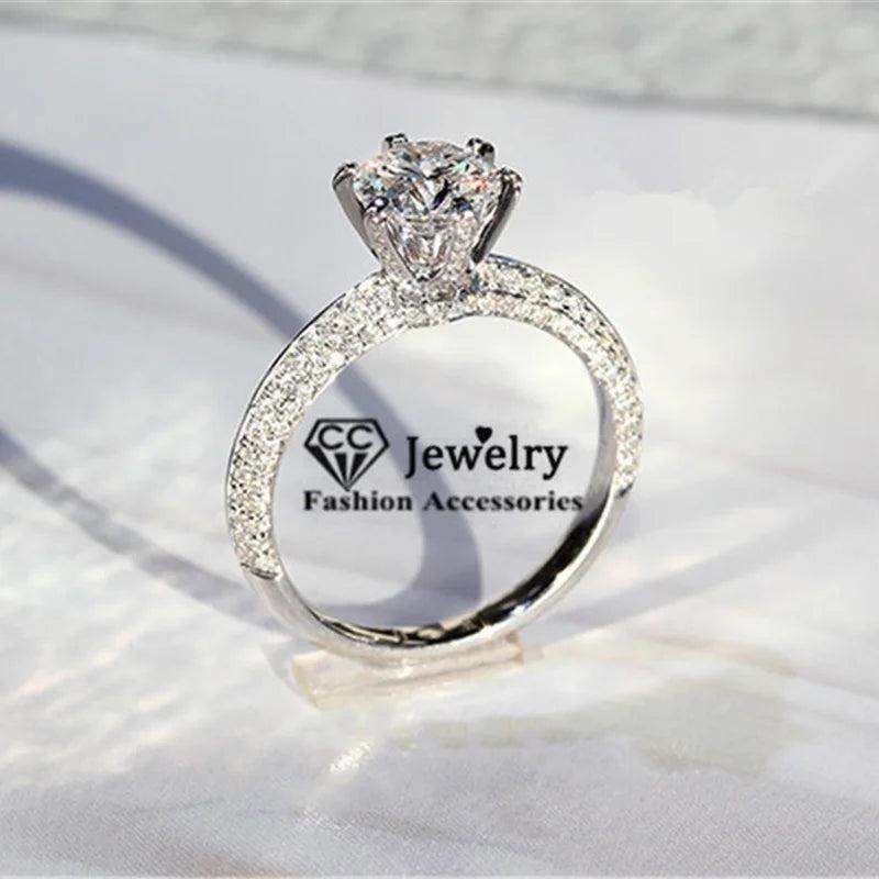 Sterling CZ Bridal Wedding Ring CC1628