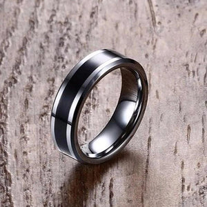 6MM Tungsten Carbide Enamel Ring Wedding Band