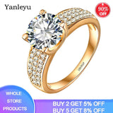 2ct CZ Plated Ring Wedding Jewelry for Women