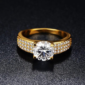 2ct CZ Plated Ring Wedding Jewelry for Women