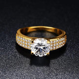 2ct CZ Plated Ring Wedding Jewelry for Women