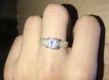 2ct CZ Plated Ring Wedding Jewelry for Women