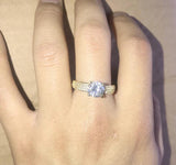 2ct CZ Plated Ring Wedding Jewelry for Women