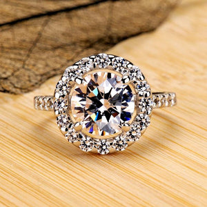 Allergy Silver Rings Women Circle Personality Gift Plated Jewelry