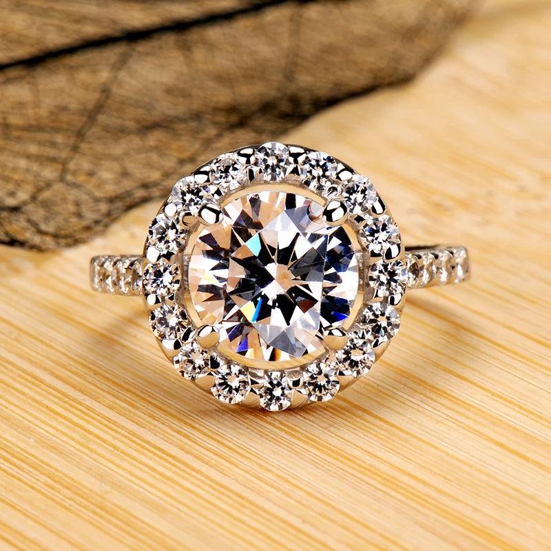 Allergy Silver Rings Women Circle Personality Gift Plated Jewelry