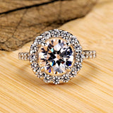 Allergy Silver Rings Women Circle Personality Gift Plated Jewelry