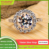 Allergy Silver Rings Women Circle Personality Gift Plated Jewelry
