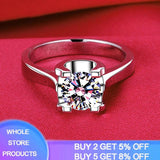 Never Fade Rings Women Engagement Gift Proposal Bride Wedding Band Allergy