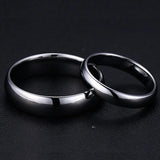 Silver Tungsten Carbide Wedding Band Engagement Ring for Couple