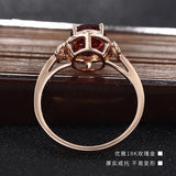 Natural Ruby Tibetan Silver Ring Jewelry Anniversary Gift