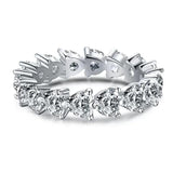 CC Heart Rings Sterling Silver Jewelry Zirconia Stone