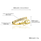 National Style Chinese Dragon Ring CZ Zircon Heroic Spirit Dragon Rings