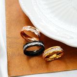 Lover Crystal Stainless Steel Rings Punk Vintage Jewelry